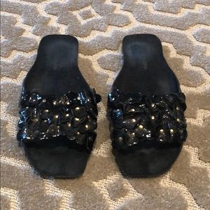 Black patent slides BCBG MAX AZRIA